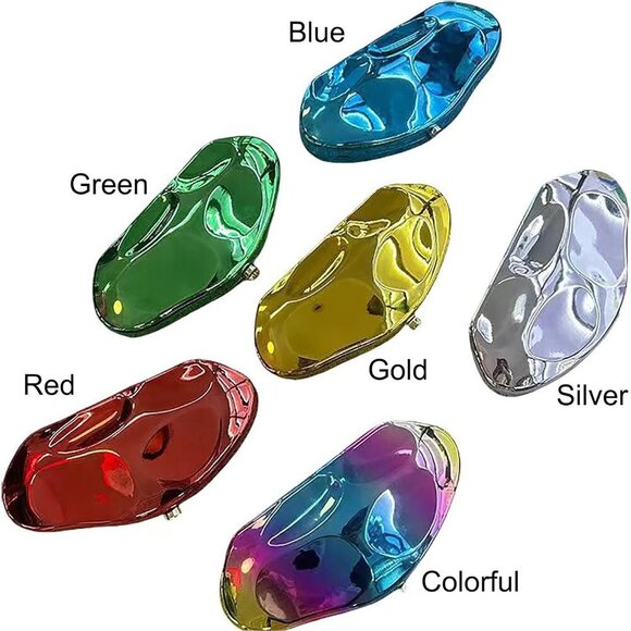 Elegant Multi-Color Removable Chain Shoulder Bag - Ideal for Weddings & Parties - Picture 6 of 6